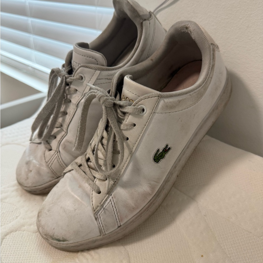 Women's Lacoste White Leather Sneaker